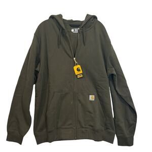 Carhartt K122 Moss Full Zip Hoodie Men’s Large Loose Fit NWT Midweight
